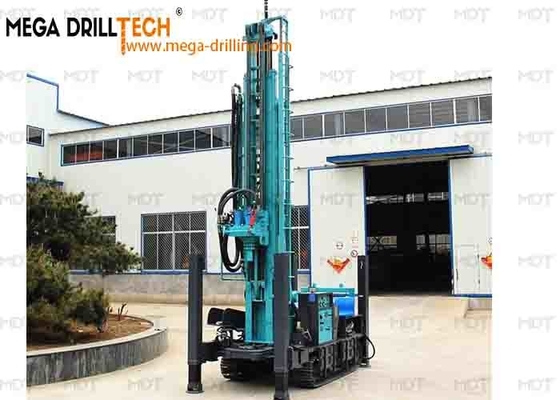 350m Steel Crawler Pneumatic Water Borehole Drilling Rig Pengeboran Udara DTH