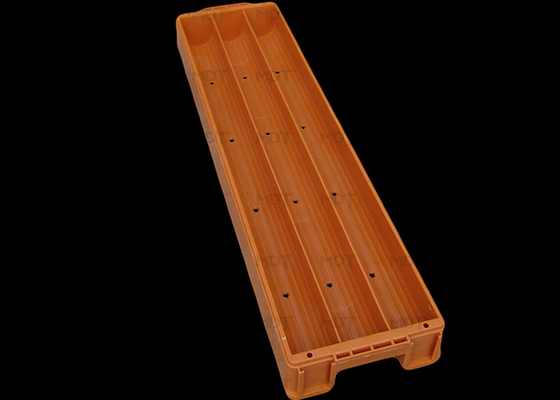 1070mm Panjang 70mm Slot Kotak Inti Plastik Inti Pengeboran Warna Oranye