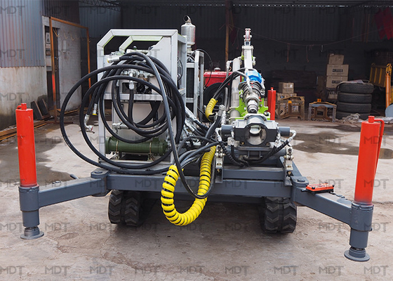 1200rpm 300m Depth Core Drilling Rig Peralatan Pengeboran Berlian Portabel