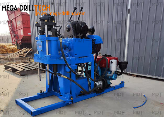 Rig Pengeboran Spindle Pertanian Baja Mesin Pengeboran Sampel Tanah