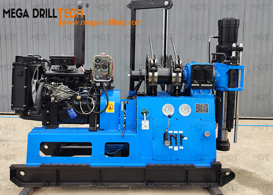 Rig Pengeboran Pengujian Tanah Bensin Diesel Mega ISO 9001