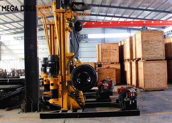 MDT-200D Self Propelled Portable Air DTH Rock Drill 200m untuk Pengeboran Sumur Air