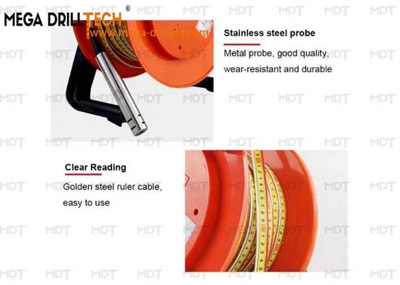 10m-200m Water Level Indikator Pengukuran Kedalaman Sumur Untuk Pengeboran