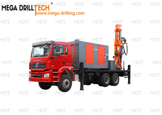 Truck dipasang Air Well Pengeboran Rig Multi Fungsi Full Hydraulic Pengeboran Rig