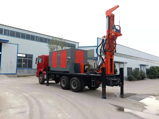 Truck dipasang Air Well Pengeboran Rig Multi Fungsi Full Hydraulic Pengeboran Rig
