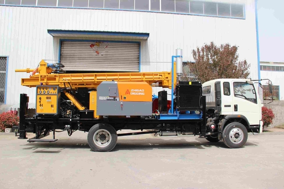 Truk dipasang Air Well Hydraulic Crawler Bor Mesin Multi Fungsi
