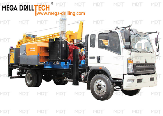 Truk dipasang Air Well Hydraulic Crawler Bor Mesin Multi Fungsi