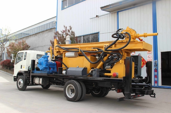 Truk dipasang Air Well Hydraulic Crawler Bor Mesin Multi Fungsi