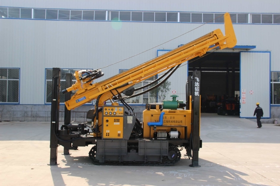 Pengeboran sumur air portabel dengan mesin Yuchai 65kw