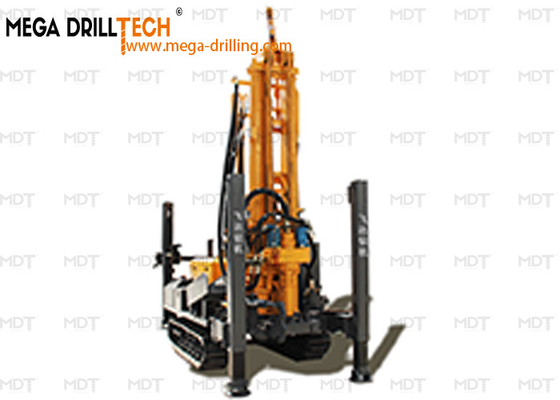 Pengendali hidraulik Crawler Borewell Pengeboran Rig Untuk Slurry Pengeboran