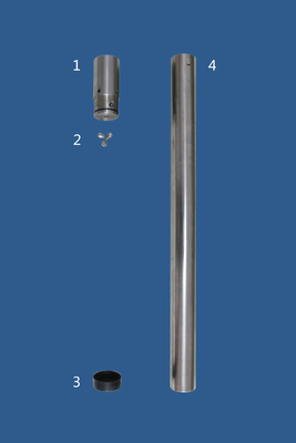 2 Inch Tipis Dinding Pengeboran Inti Barel Shelby Tube Piston Sampler
