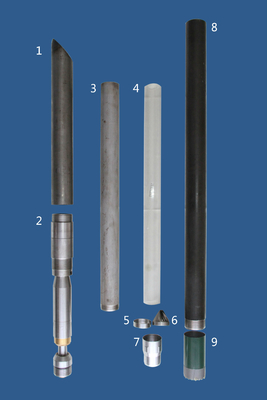 92mm Diameter 3,5 Inch Denison Core Barrel Beton Core Barrel