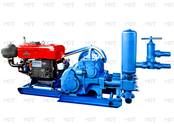 Pompa Lumpur Beton Reciprocating Horisontal Pompa Piston Kerja Ganda
