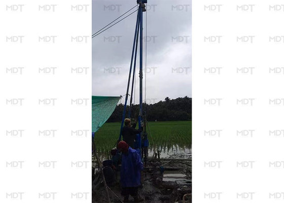 Rotary dan Percussion Geo-engineering Mesin Pengeboran Rig Untuk Uji Tanah &amp; Survei