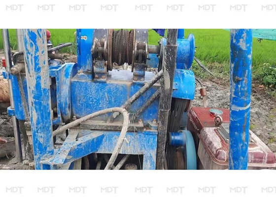 Rotary dan Percussion Geo-engineering Mesin Pengeboran Rig Untuk Uji Tanah &amp; Survei