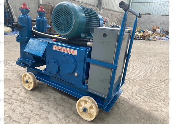6000l / H 5.5kw Pompa Semen Grouting Listrik Portabel Warna Biru