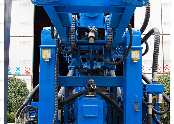 Rig Pengeboran Perayap Hidrolik Berlian Geoteknik Warna Biru