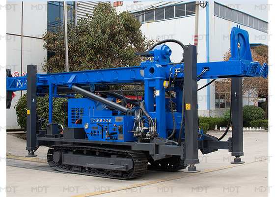 Rig Pengeboran Perayap Hidrolik Berlian Geoteknik Warna Biru