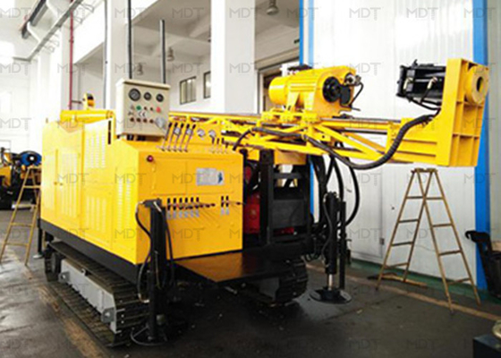 74kw Multifungsi Portabel Jenis Roda Mesin Pengeboran Sumur
