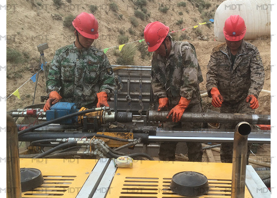 600m Kedalaman Mesin Rig Hidrolik Serbaguna Inti Sampel Rig Bor