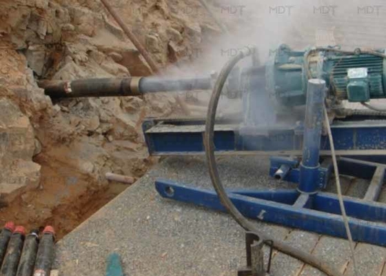 22kw 90 Derajat Rotary Piling Machine Perlindungan Lereng Portabel