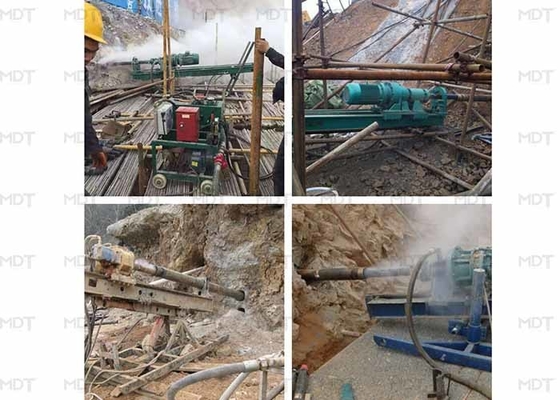 22kw 90 Derajat Rotary Piling Machine Perlindungan Lereng Portabel