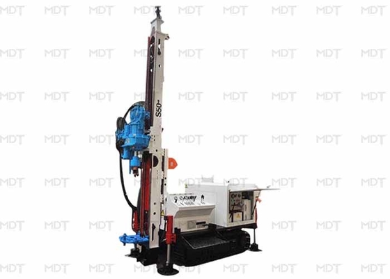 50 Meter 55KN Anchor Drilling Rig Rotary Drilling Machine Biru