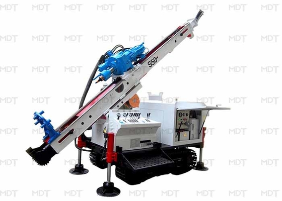50 Meter 55KN Anchor Drilling Rig Rotary Drilling Machine Biru