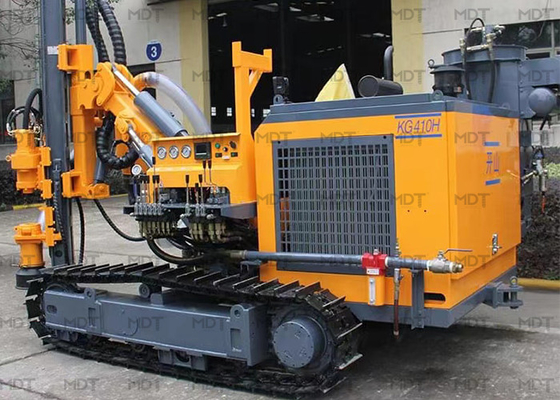 Rig Pengeboran Perayap Hidraulik MDT410 Kedalaman Lubang 25m Dia 90-115mm