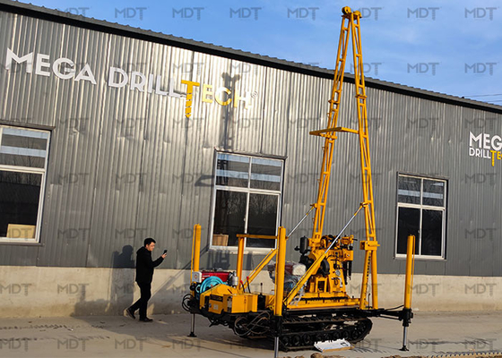 Rig Pengeboran Perayap Hidraulik yang Dipasang Crawler