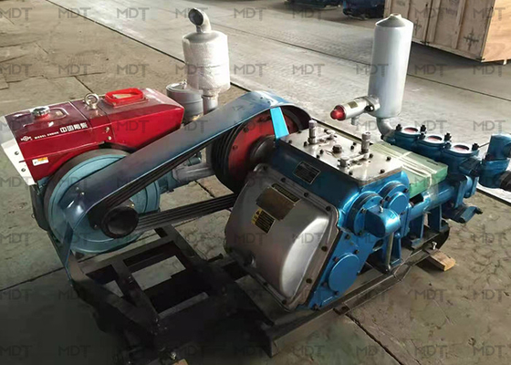 Pompa Lumpur Beton Reciprocating Horisontal Pompa Piston Kerja Ganda
