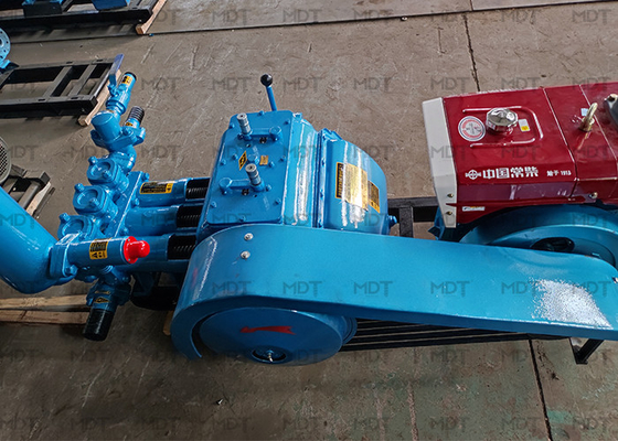 Pompa Lumpur Beton Reciprocating Horisontal Pompa Piston Kerja Ganda