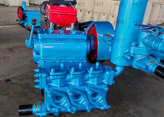 Pompa Lumpur Beton Reciprocating Horisontal Pompa Piston Kerja Ganda