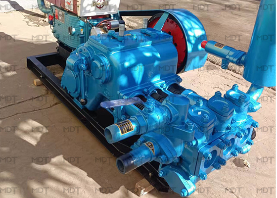Pompa Lumpur Pengeboran Triplex Horizontal Reciprocating Pompa Piston Kerja Ganda