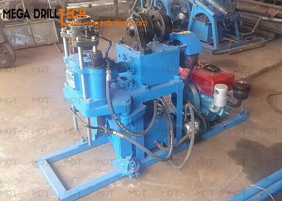 Pengeboran Sumur Air Rig Inti Berlian Kecil Portabel biru