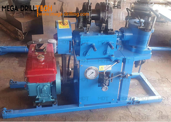 Pengeboran Sumur Air Rig Inti Berlian Kecil Portabel biru
