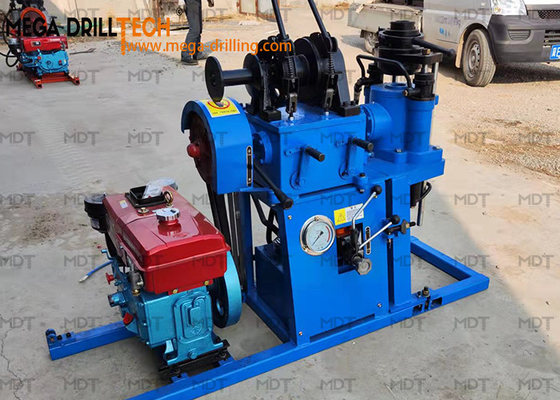 Rig Pengeboran Spindle Pertanian Baja Mesin Pengeboran Sampel Tanah